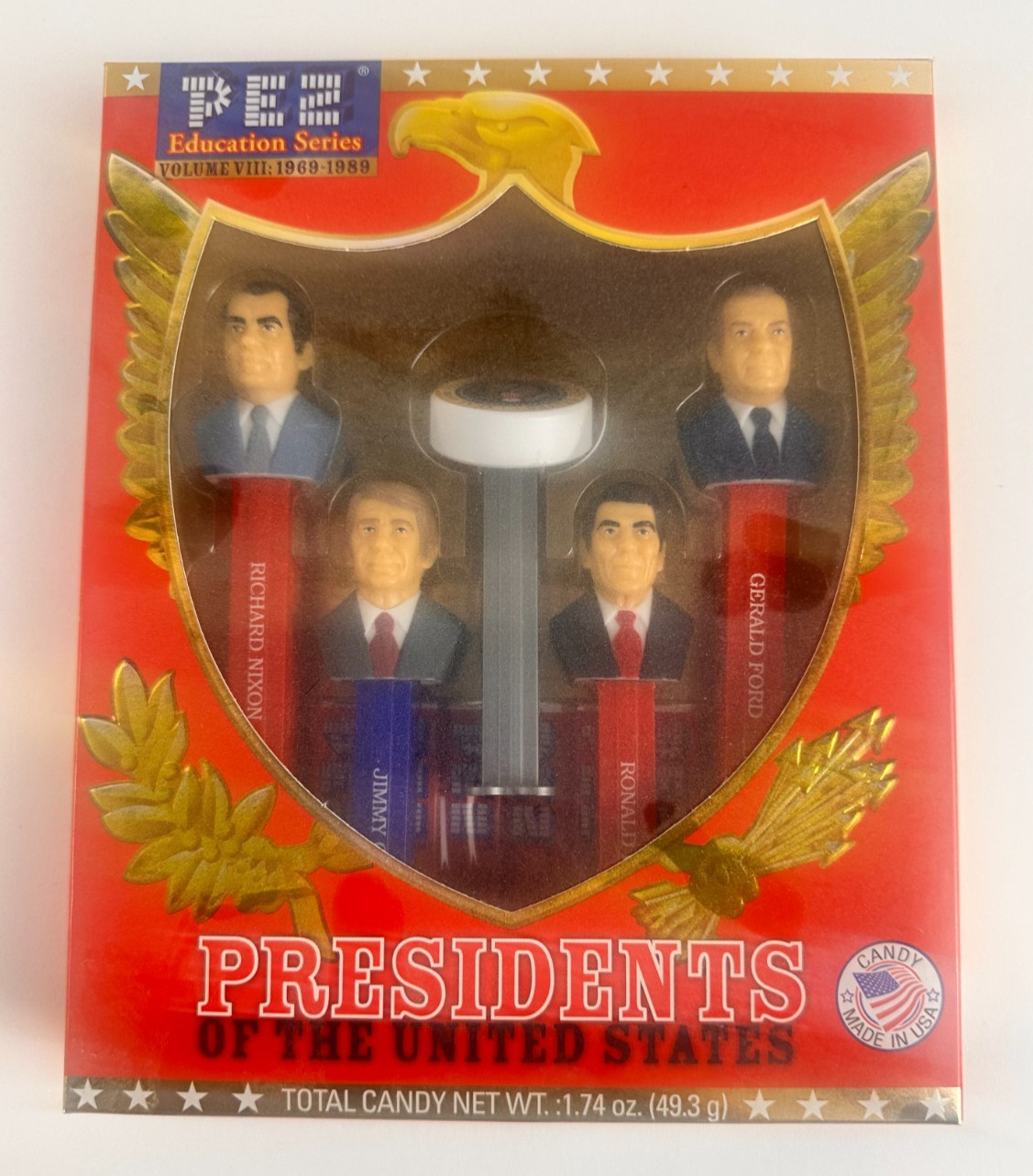 PEZ Education Series Volume VIII Presidents of the United States (1969-1989)