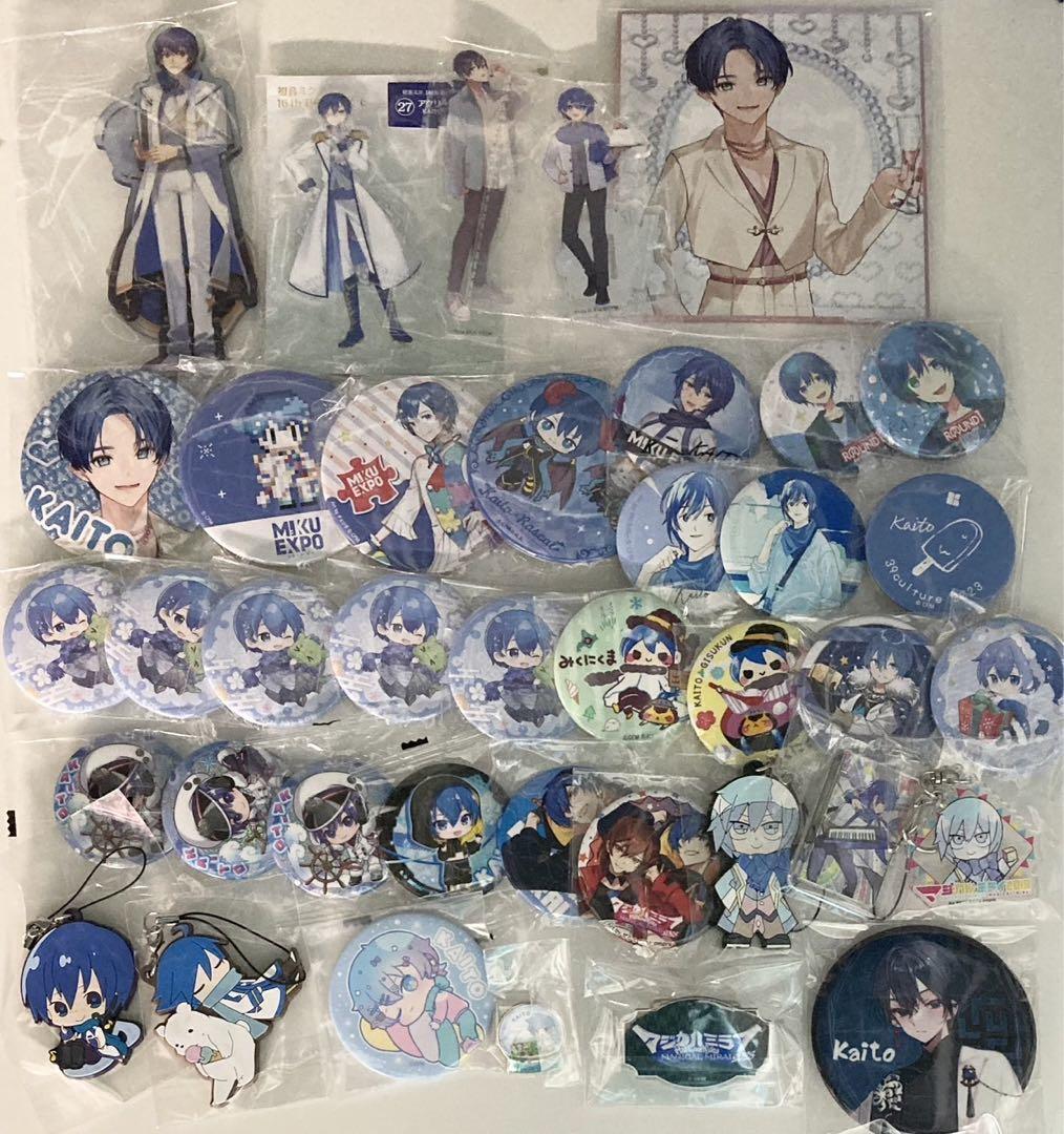VOCALOID Acrylic Stand Button Badges Rubber Strap Acrylic Keychain KAITO Lot