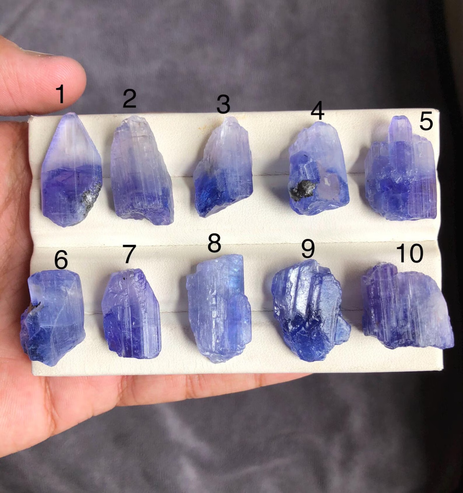 Natural Bi-Color Tanzanite Rough, AAA Blue Raw Tanzanite Crystal, Tanzania Stone