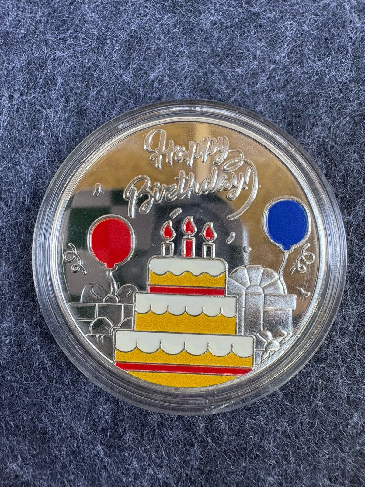 Happy Birthday Challenge Coin Celebration Collectible Medallion Gift Token Gift