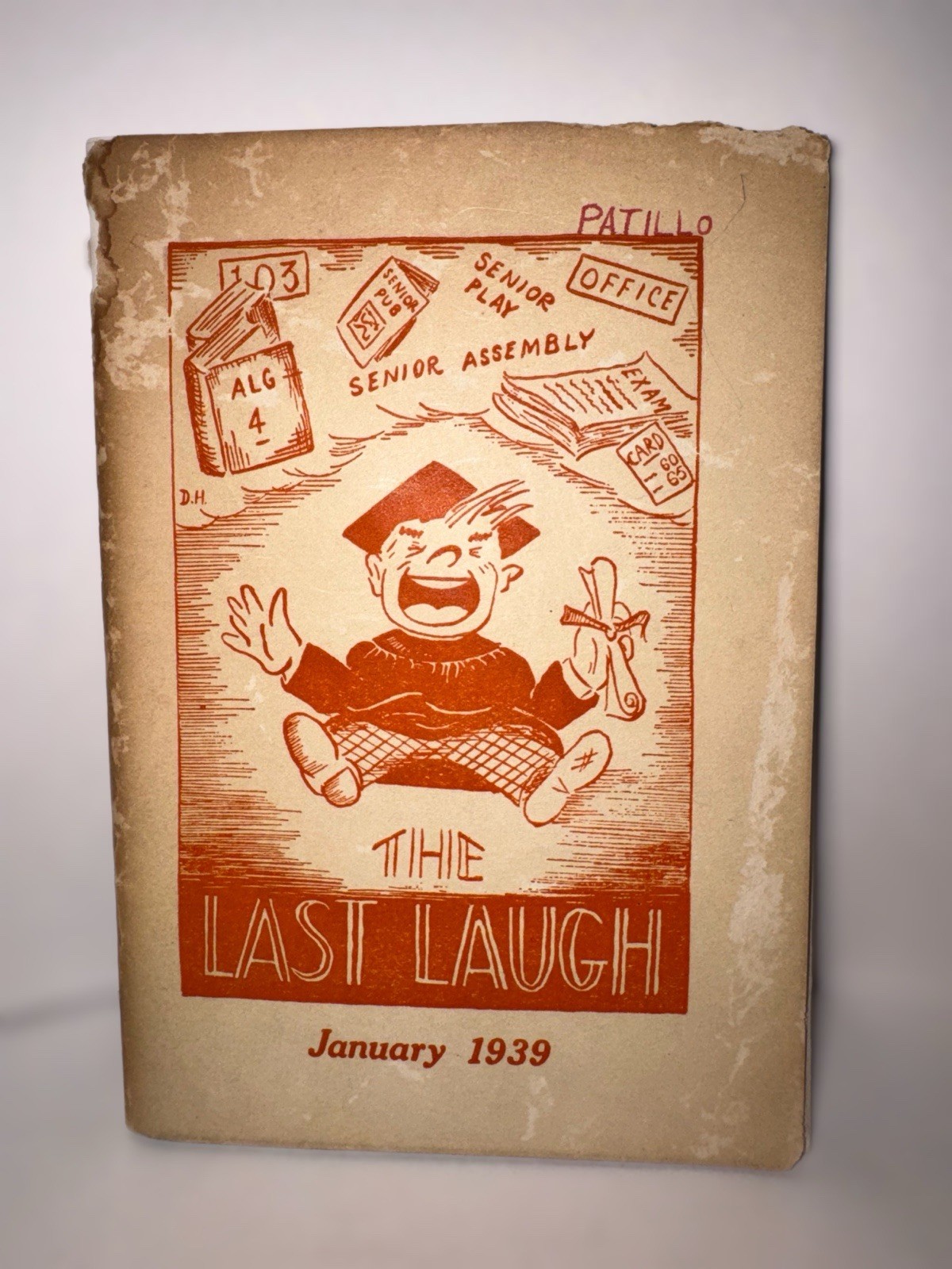 Vintage 1939 North Dallas Texas High School Senior Class Booklet The Last Laugh