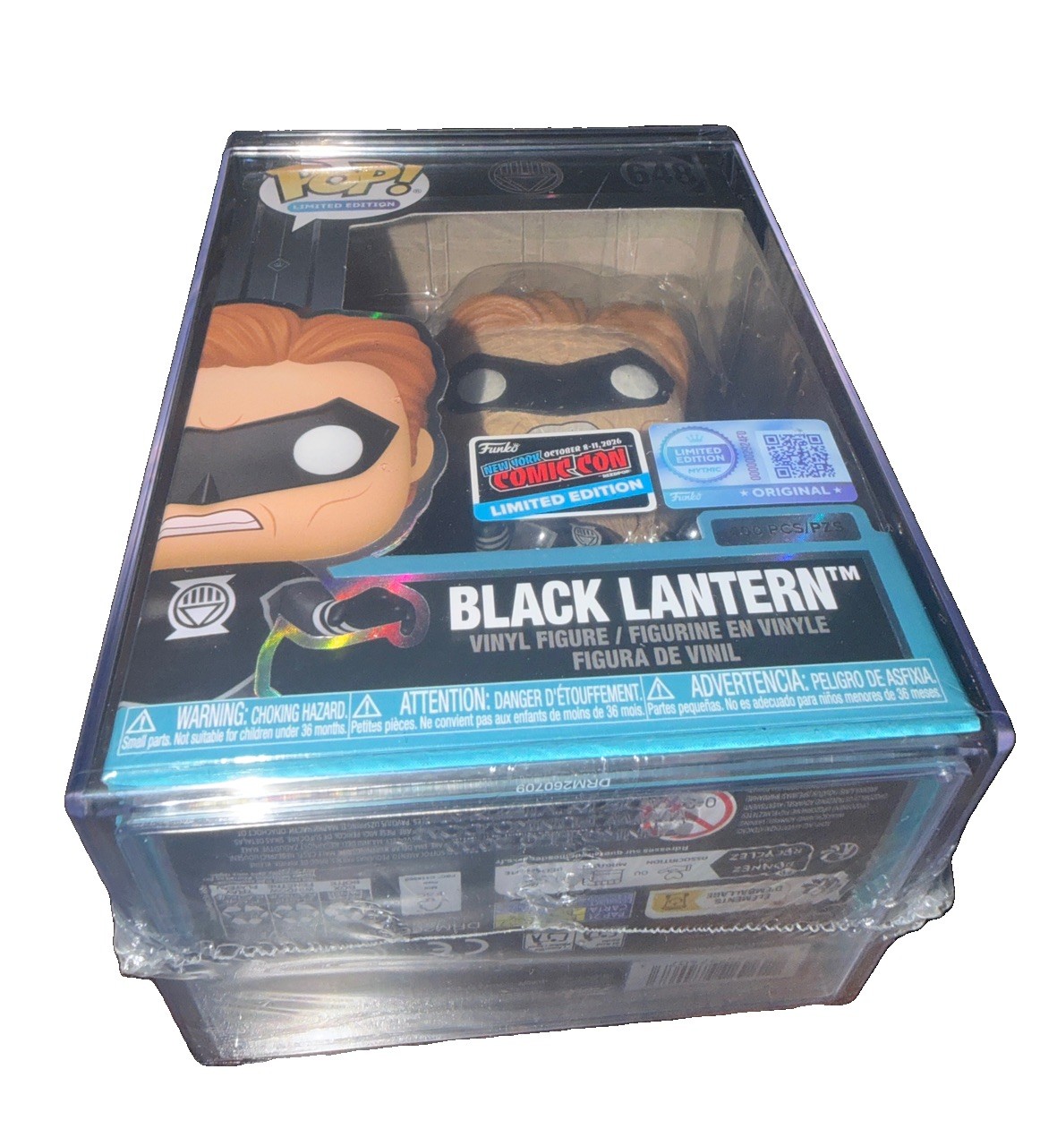 SHIPS IMMEDIATELY NYCC26 FUNKO MYTHIC POP BLACK LANTERN LE400 CONSTICKER inhand