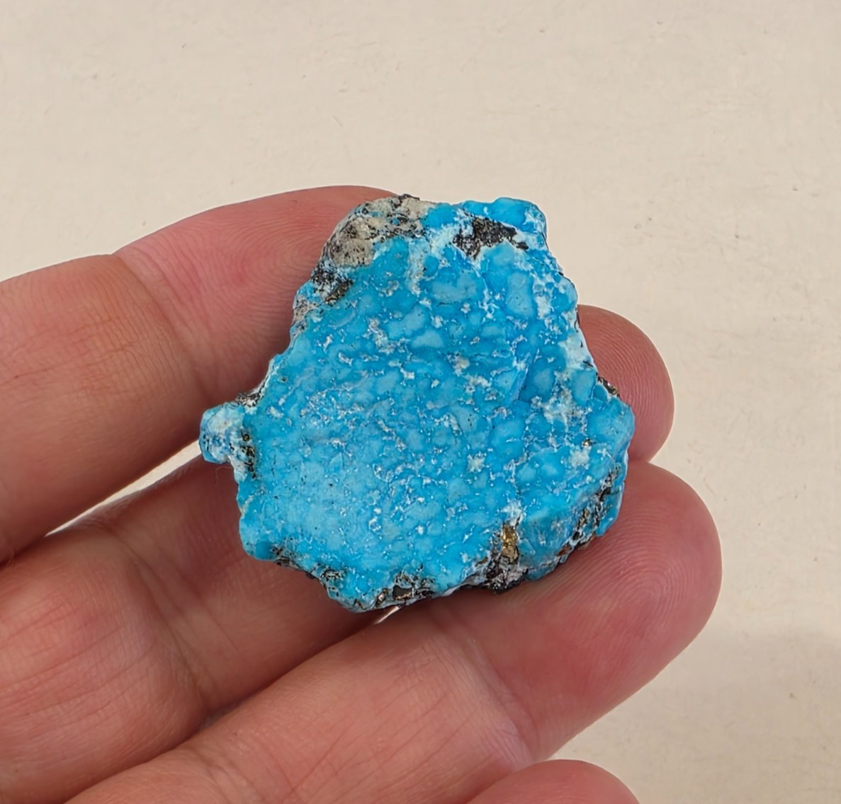 Natural Turquoise Nuggets  17 gram  ( pyrite )