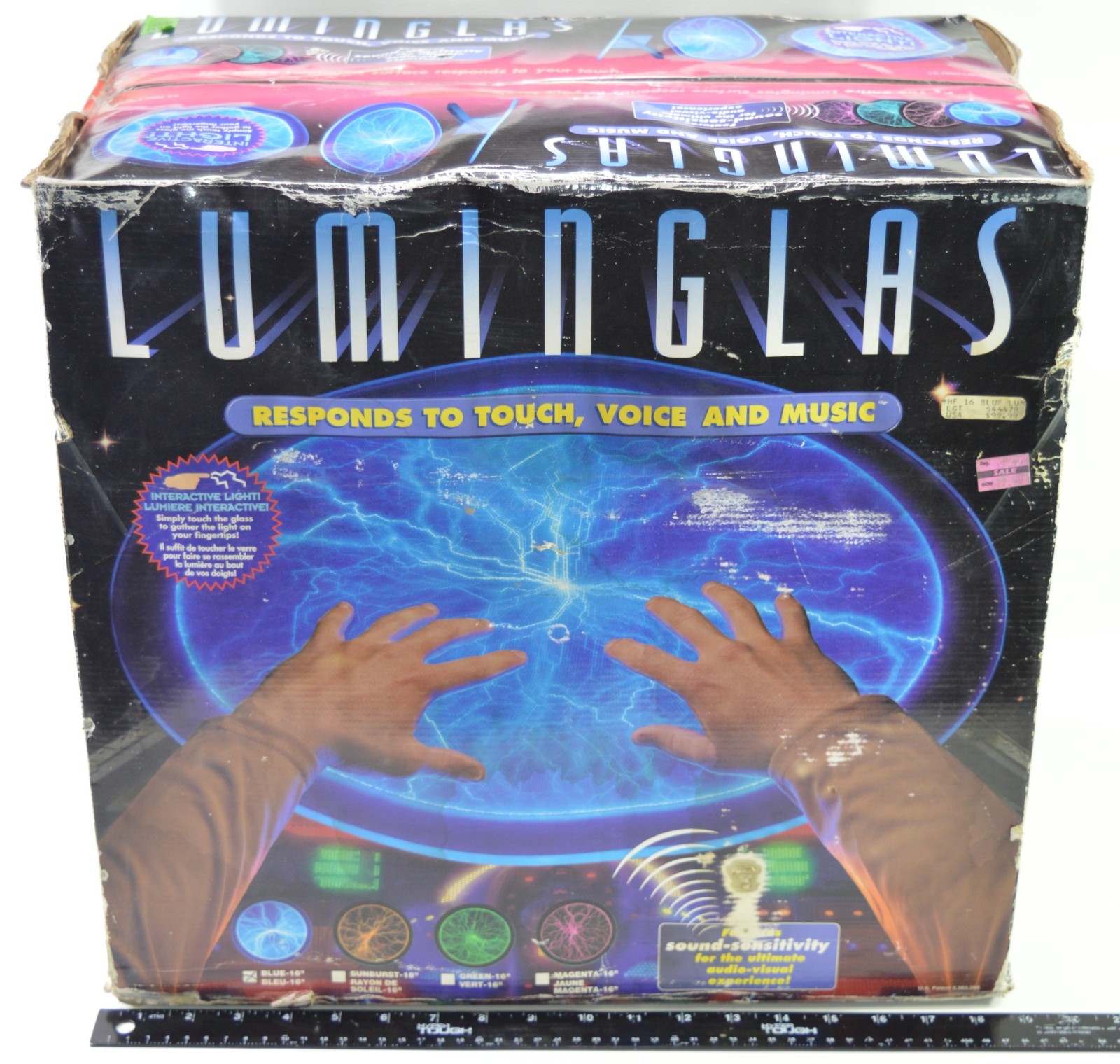 LUMINGLAS 16" Blue Rare Variant Motion/Sound Plasma Lightning Star Trek Plasmoid