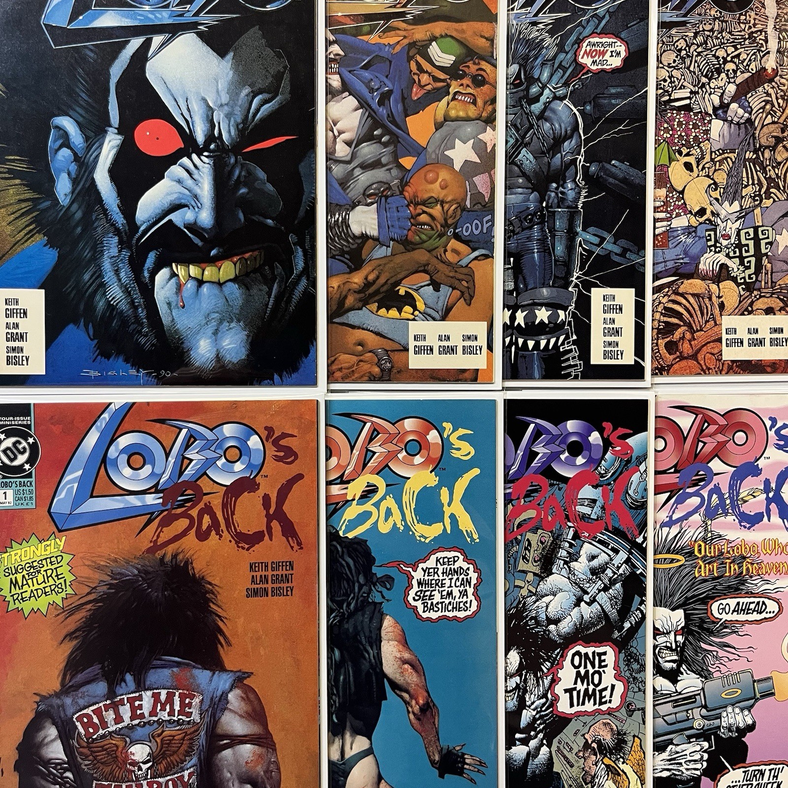 Lobo (1990) #1-4 + Lobo’s Back (1992) #1-4 Complete Sets DC Comics for ...