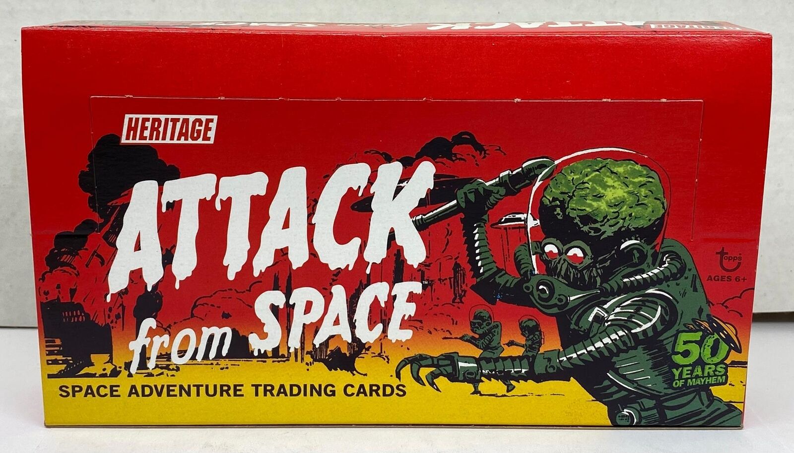 Mars Attacks Topps Heritage Attack From Space Trading Card Box 24 Pack