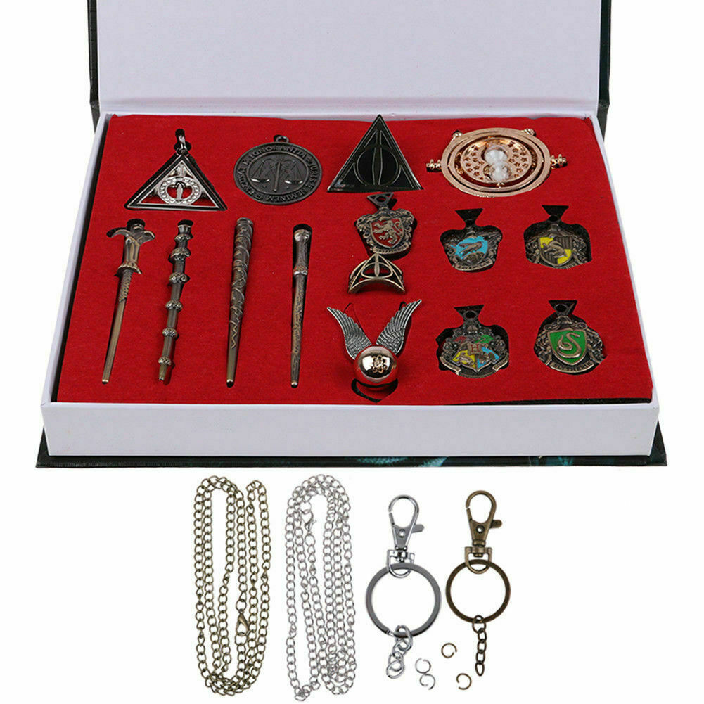 Brand New 15 PCS Harry Potter wand Magical wands rings necklace decorate cosplay