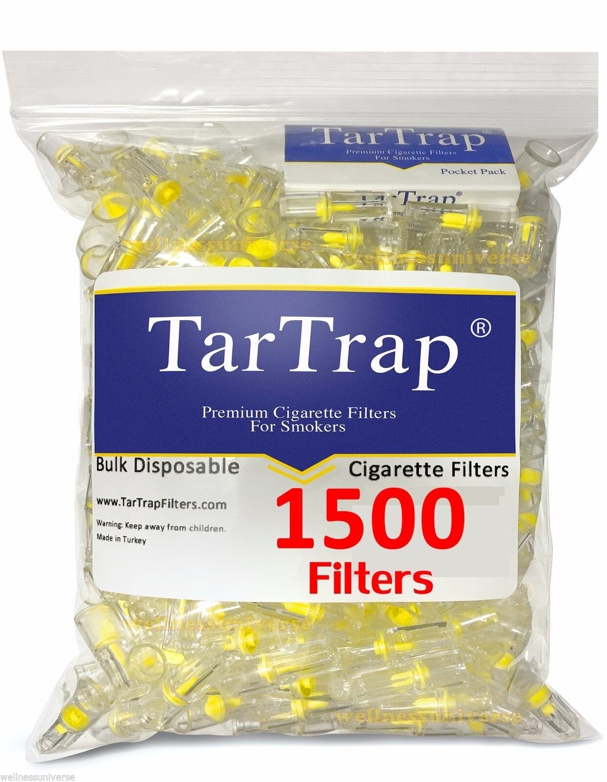 TarTrap Disposable Cigarette Filter Bulk Pack (1500 Filters) TarTrap Disposable Cigarette Filter Bulk Pack (1500 Filters)