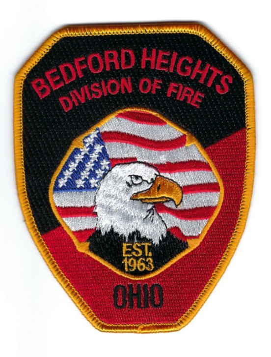 *RARE CURRENT STYLE* Bedford Heights (Cuyahoga County) OH Ohio Div of Fire patch