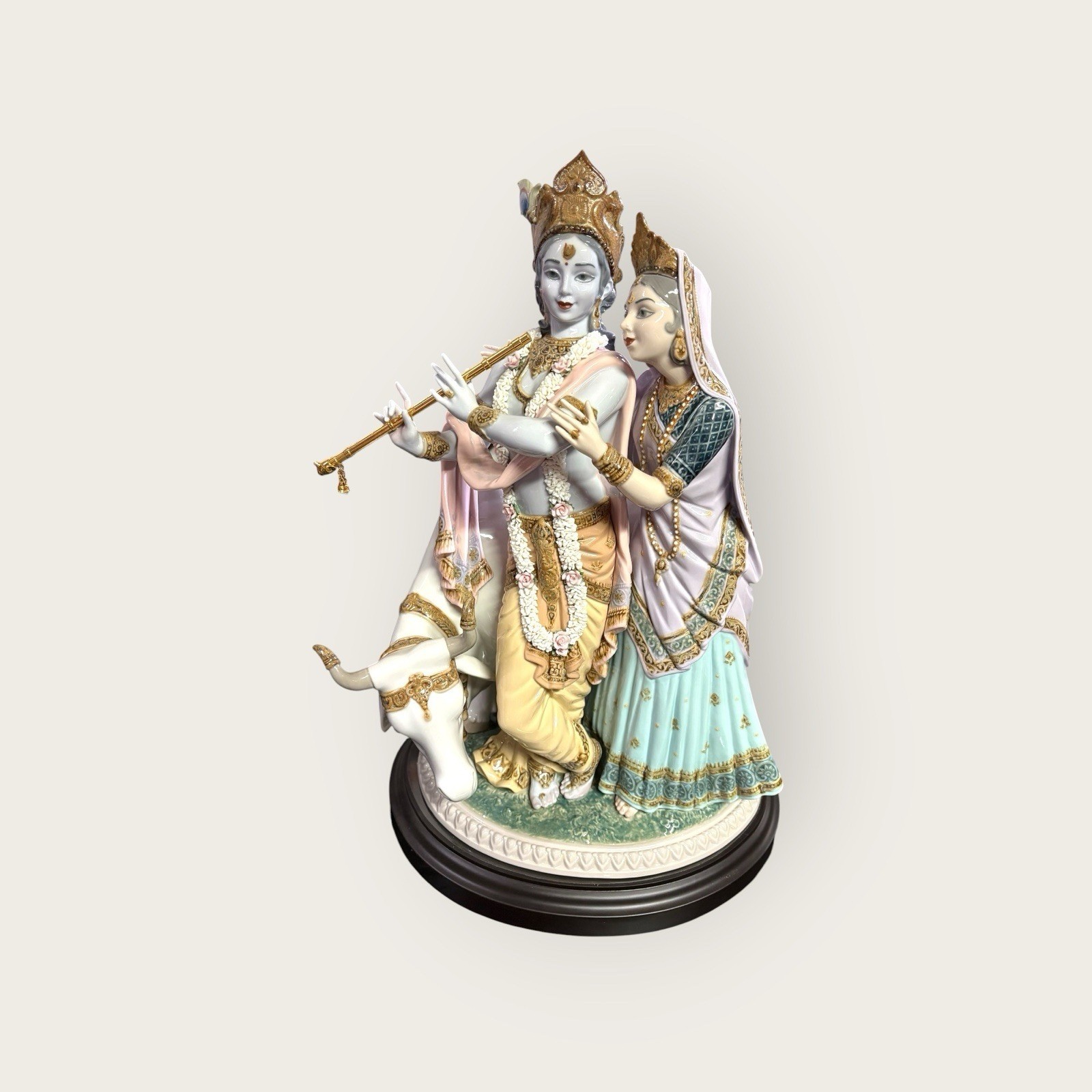 Lladro Radha Krishna #01001910 Ltd Edition 2695/3000 Large Porcelain Spain