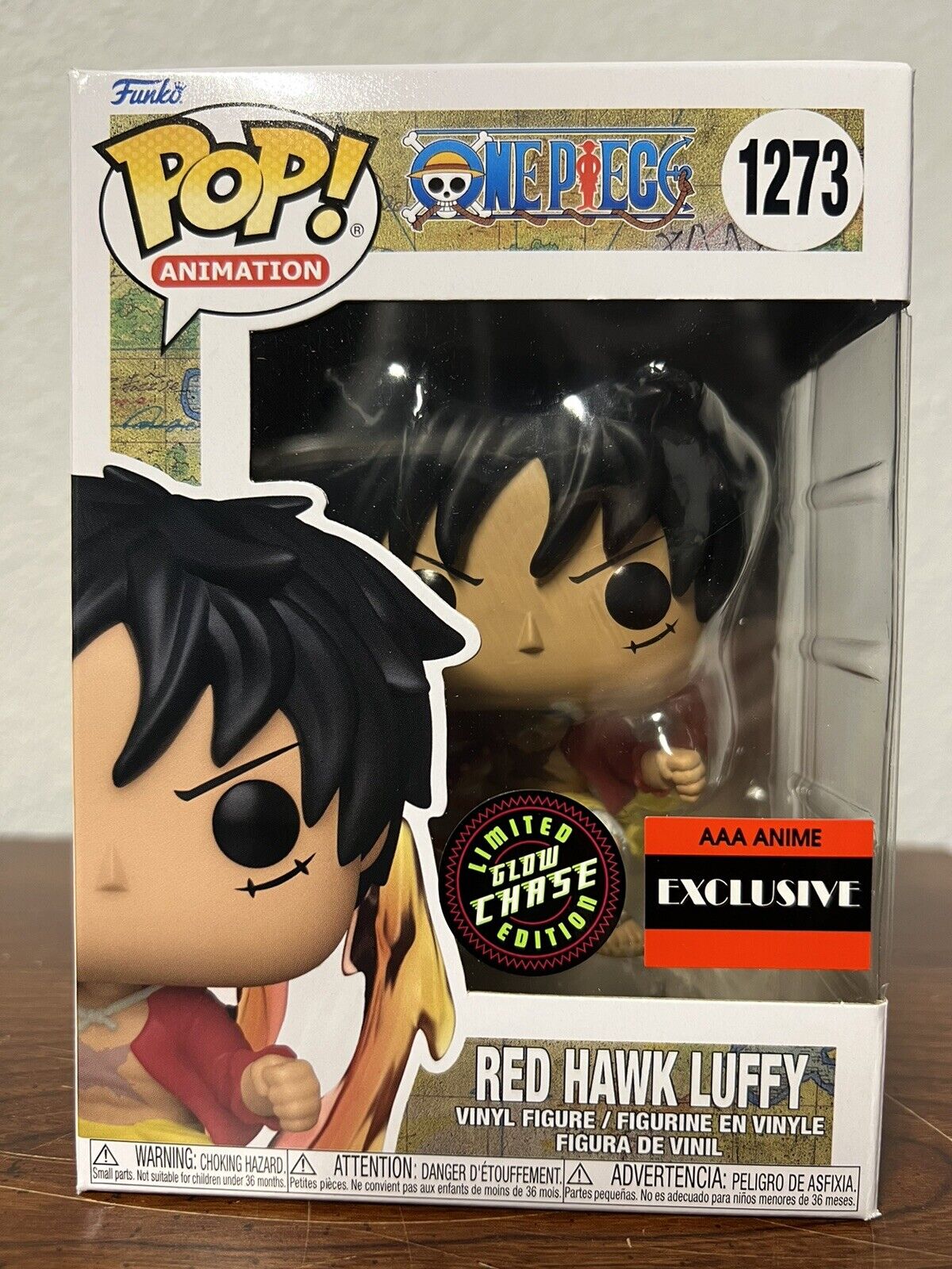 One Piece : Red Hawk Luffy Glow Glow Chase Limited Edition Funko Pop