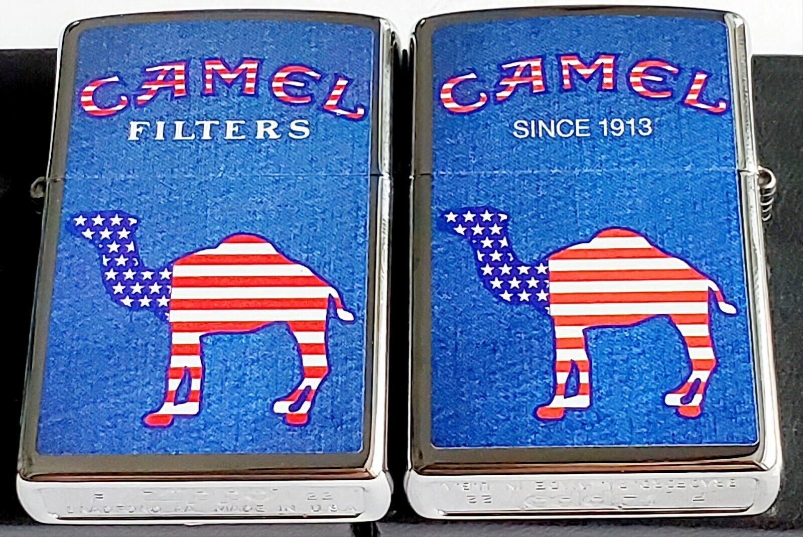 Zippo Camel Denim American Flag CZ 1037 LIMITED EDITION 50 MADE  Chrome 