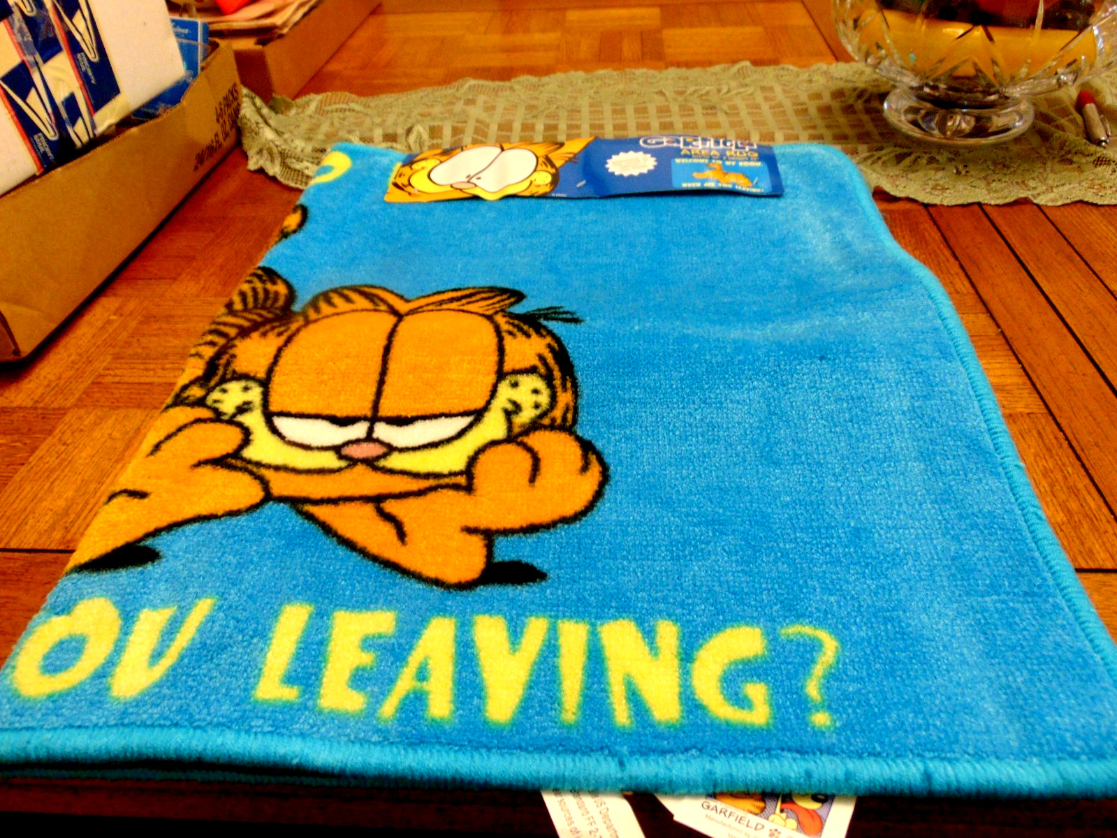 Vtg Garfield The Cat Area Rug NWT NOS