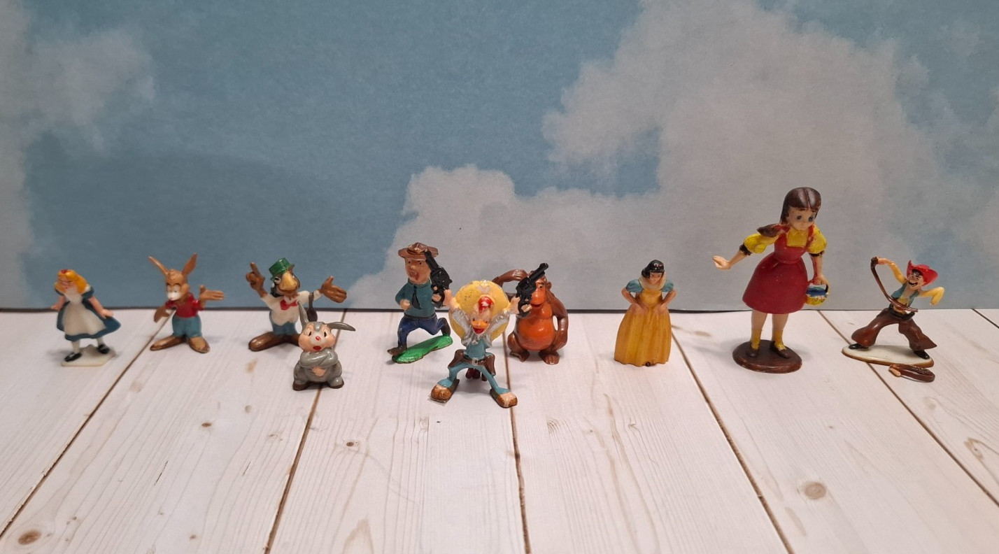 Mixed Vintage Marx Figure Lot Mini Disneykins Walt Disney