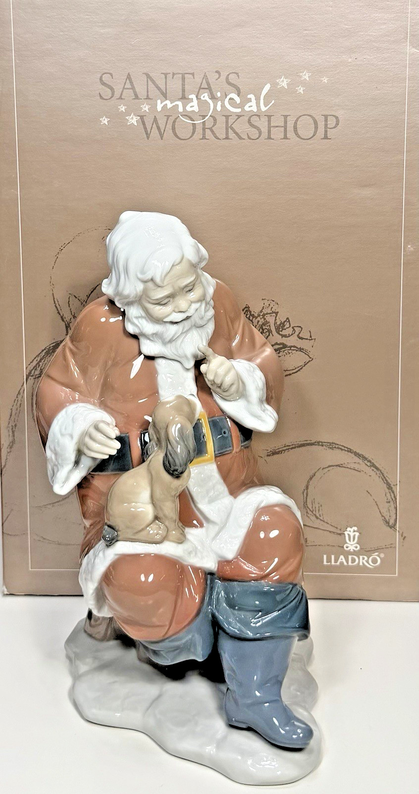 Retired Lladró Figurine #6890 "Santa’s Little Secret" Original Box 