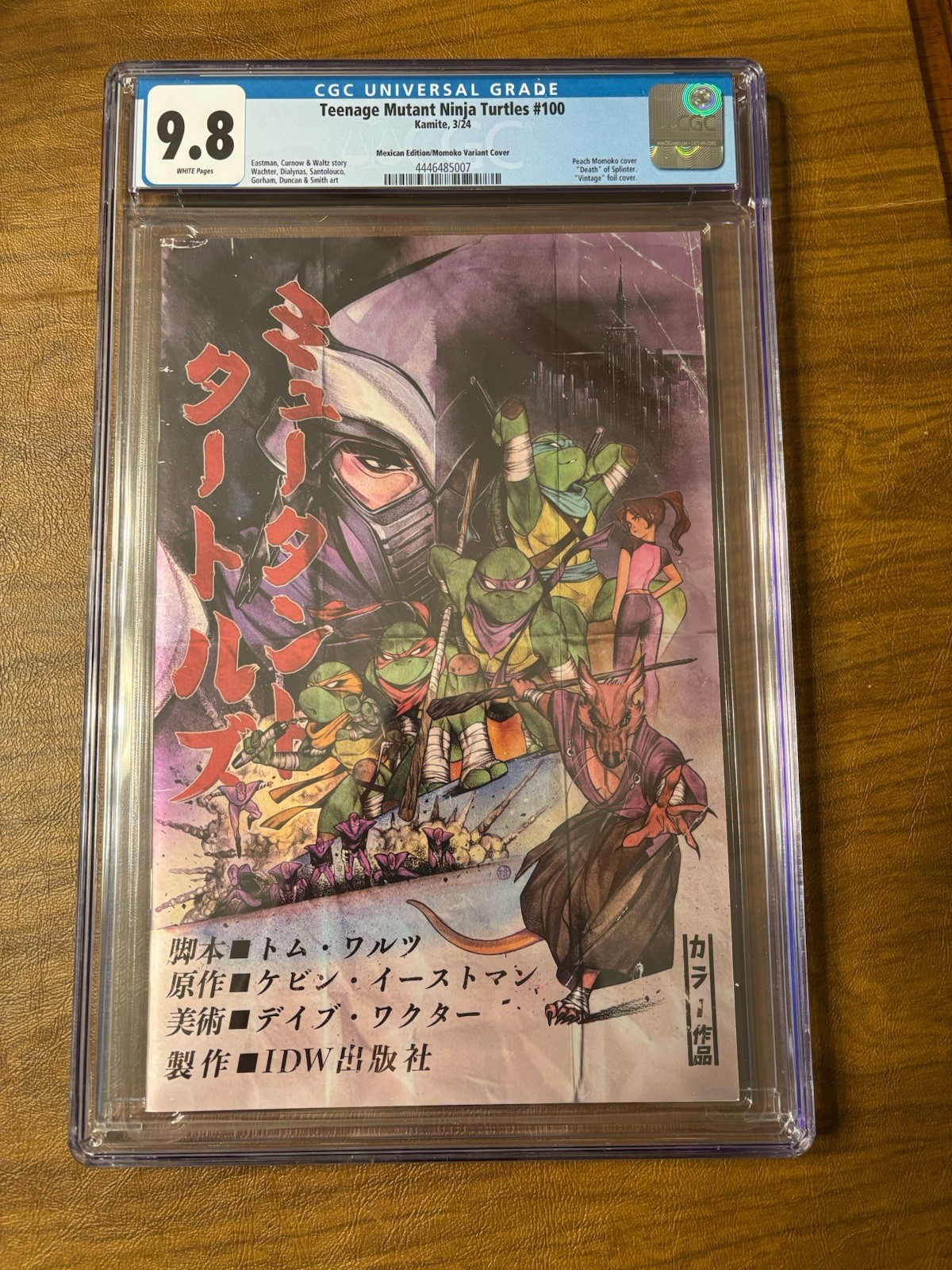 Teenage Mutant Ninja Turtles 100 (Mexican Foil Variant) Momoko Variant CGC 9.8