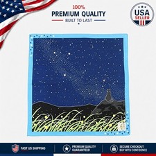 Tamanoosanpo 19x19 Cotton Furoshiki - Milky Way Cat - Elegant Gift Wrapping picture
