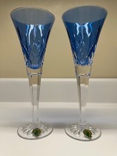 Waterford Crystal Lismore Blue Flute 9 1/4