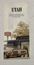 Vintage 1972 Texaco Utah Highway Road Map State Guide picture