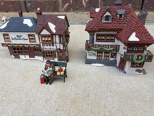 Vintage 1987-90 Dept 56 Dickens Lot 3 Curiosity Shop Solicitor Merry Gentleman picture