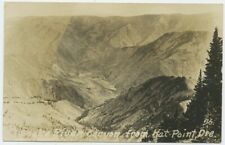Snake River Canyon from Hat Point Idaho Real Photo RPPC Vintage Postcard ID picture