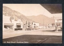 REAL PHOTO KETCHUM IDAHO DOWNTOWN MAIN STREET SCENE POSTCARD COPY picture