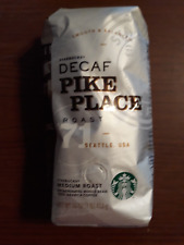 STARBUCKS Decaf Pike Place 71 Med Roast Whole Bean Coffee 16oz/453g.  8/19 F picture