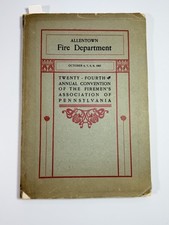 Vintage 1903 Allentown Fire Department Pennsylvania Firemens Convention Booklet picture
