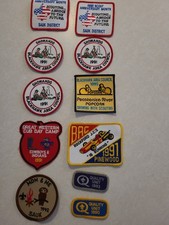 Vintage Boy Scouts Of America Patches Lot Of 11 Iowa Illinois  picture