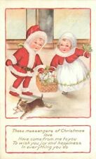 C-1910 Children Christmas Doll Artist impression Postcard 22-2347 picture