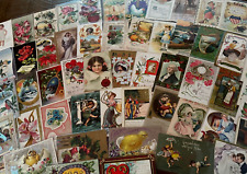 Nice Lot of 65~Mixed Vintage Antique Holidays Greeting Postcards~in sleeves-k517 picture