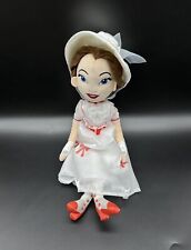 Mary Poppins Doll Stuffed Plush Red White Dress Jolly Holiday Disney Store 18 In picture