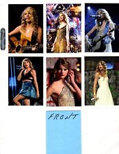 TAYLOR SWIFT   CUSTOM  NOVELTY TRADING CARD 6 CARDS   SET picture