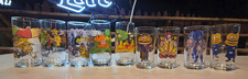 Mixed Vintage 1983 McDonald’s Camp Snoopy Peanuts Glasses Complete Set of 9 picture