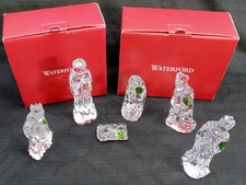 New Waterford Crystal Nativity Holy Family Jesus & 3 Wise Men Figurine Set picture