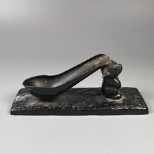 Heavy Metal And Copper Pipe Holder With Figural Dog/cat picture