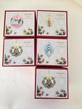 Lot of 5 World Market Li Bien Glass Christmas Ornament 2023-2024 picture