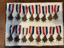 Collection Of 16 WWI 1914-1915 British And Indian Star Medals, Named picture