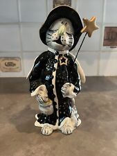 Blue Sky Clayworks Halloween Cat Witch Tea Light Candle Holder 9