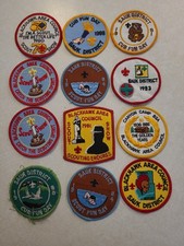 Vintage Boy Scouts Of America Patches Lot Of 12 Blackhawk Sauk Illinois  picture