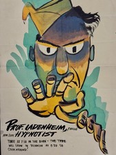 WWII Hypnotist Archive 6 Posters + Documents 12th Air Force Italy 1945 Red Cross picture