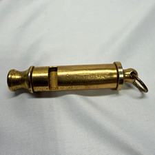 Vintage 1950s Quaker Oats Sgt Preston of the Yukon Brass Whistle Premium picture