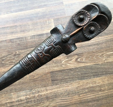 strong rare old Marquesas Islands club weapon 42,5 inch old Germany collection picture