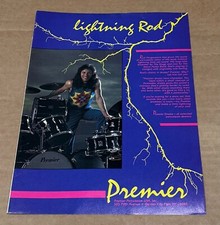 PREMIER PERCUSSION - Rod Morgenstein - 1984 Print Advertisement picture