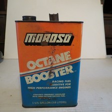 Rare & Vintage 1970's Moroso Octane Booster Racing Fuel Additive One Gallon Can picture
