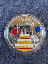Happy Birthday Challenge Coin Celebration Collectible Medallion Gift Token Gift picture