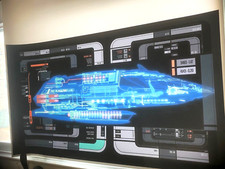 StAr TrEk prop Picard season 3 Shuttle M Enterprise  lcars poly translight print picture