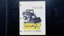 New Holland Super Boom Brochure 1885 Skid-Steer Dealer Accessories 1986 picture