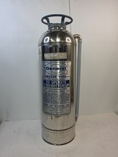 Vintage General Model IW 500B Water Type Fire Extinguisher  Quick Aid  Stainless picture