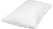 Amazon Basics Queen Pillowcase with Zipper, 100% Cotton Queen, White  picture